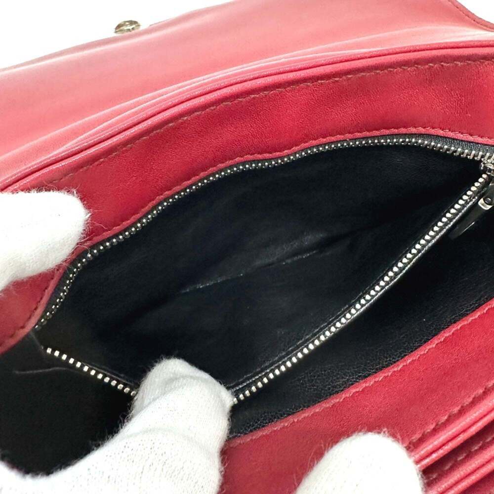 PRADA Red Leather Shoulder Bag - Picture 14 of 16